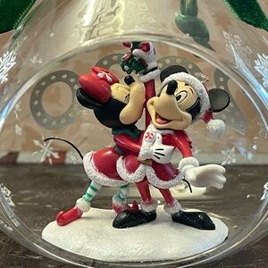 Disney Holiday Ornament with Mickey and Minnie in Red and White 2020